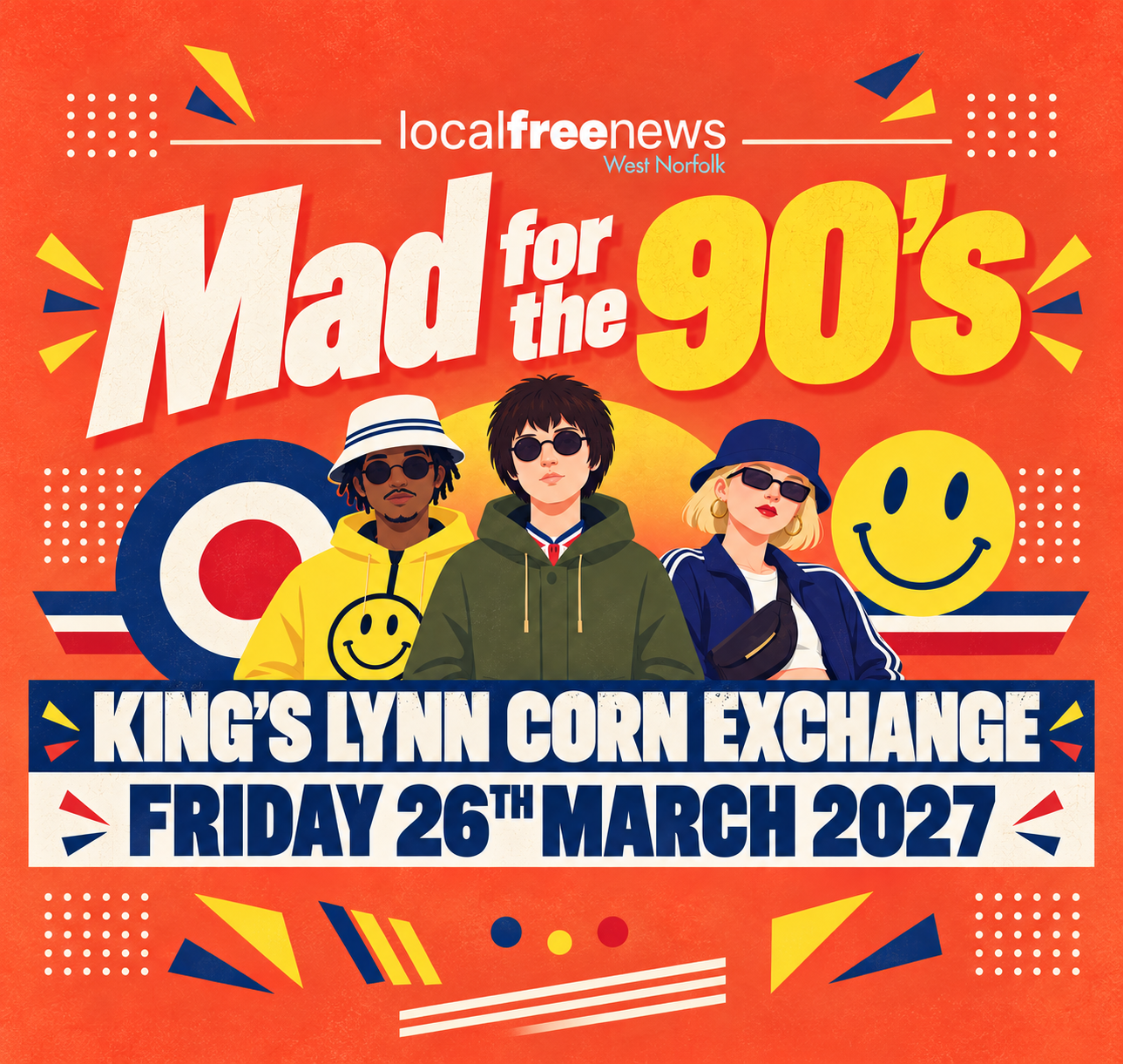 Local Free News - Mad For The 90's Seated